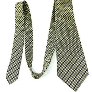 CEZAN MENS TIE 100% Silk Necktie Tan Black